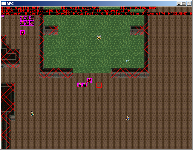 Legends of Thantil - Map Editor view